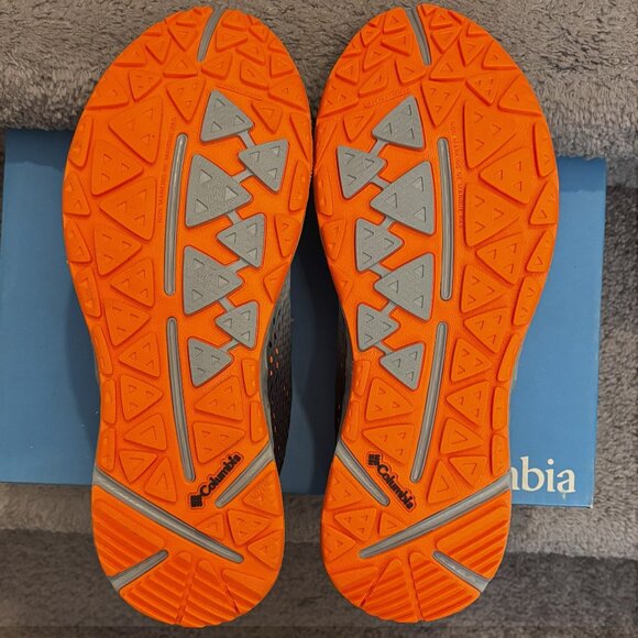 Columbia Drainmaker III Runners Mens Blk and Org Sz 12 NEW With BOX - Picture 6 of 8